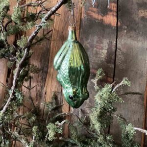 Frosch – nostalgische Weihnachtskugel
